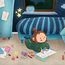 My project for course: Illustration for Children’s Books: Creating a Joyful Universe. Un progetto di Bozzetti, Disegno digitale, Character design, Illustrazione tradizionale, Illustrazione digitale, Illustrazione infantile, Narrativa e Albo illustrato di Busra Yuce - 28.09.2024