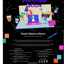 Portafolio 2024. Un progetto di Motion graphics, Animazione 2D, Video editing, Instagram, Produzione audiovisiva e Postproduzione audiovisiva di Paula Tabárez - 01.10.2024