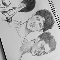 Meu projeto do curso: Caderno de retratos: explore o rosto humano. Sketching, Drawing, Portrait Drawing, Artistic Drawing, and Sketchbook project by Eduardo Duarte - 10.01.2024