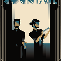 My project for course: Art Deco Style for Digital Illustration : Blai. 9 La tieta Ein Projekt aus dem Bereich Traditionelle Illustration, Bildende Künste, Plakatdesign und Digitale Illustration von Omar van Dok - 02.10.2024