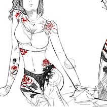 HIGANBANA TATTOO Ein Projekt aus dem Bereich Tattoodesign, Digitale Illustration und Illustration mit Tinte von profugus - 09.07.2024