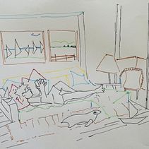 Meu projeto do curso: Sketchbook experimental: encontre seu estilo de desenho Ein Projekt aus dem Bereich Skizzenentwurf, Kreativität, Zeichnung, Traditionelle Illustration, Aquarellmalerei, Gouachemalerei und Sketchbook von Luiz Fernando Gomes - 09.11.2024