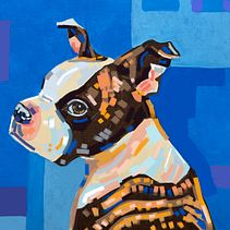 Portrait of S'mores - Stylized Acrylic Painting. Un proyecto de Pintura acrílica y Pintura de bill thoms - 30.11.2024