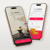 UI Design | Casaideas | Web Page. Projekt z dziedziny Design, Projektowanie aplikacji, Projektowanie interakt, wne, Projektowanie aplikacji mobiln, ch, Web design i UX / UI użytkownika Leo Bräch - 06.01.2025