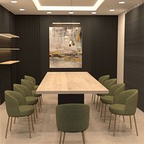 Sala de reuniones para MG. Een project van Interieurontwerp van Giselle Mariojouls - 15.01.2025