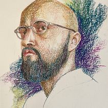 Autorretrato IX. Artistic Drawing, Drawing, Fine Arts, Traditional illustration, and Portrait Drawing project by Jorge Orlando Moctezuma Hernández - 01.17.2025