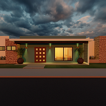 Dos cuartos y una Alberca. Un progetto di Architettura, Architettura d'interni e ArchVIZ di ASTRID DESIREE MARIN VEGA - 11.02.2025