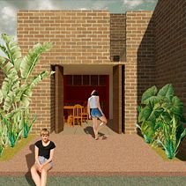 Render Collage. Un progetto di Architettura, Collage, Interior design, Graphic design, Architettura digitale, Architettura d'interni, Illustrazione architettonica e Paesaggismo di Micaela Aylen Correa - 10.03.2025