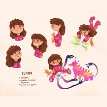 Sunny Ein Projekt aus dem Bereich Kinderillustration, Verlagsdesign, Traditionelle Illustration, Management, Produktivität, Erzählung, Bilderbücher, Portfolioverwaltung, Stor und board von Maria Kamila Arroyo - 12.04.2025