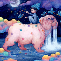 THE WORLD WE CREATE. Traditional illustration, Drawing, Children's Illustration, Watercolor Painting, and Fine Arts project by Alex Vigo - 04.17.2025