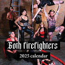 Goth Firefighters: 2025 Print Calendar. Un proyecto de Fotografía, Diseño, DIY, Creatividad, Diseño de moda y Concept Art de Dora Segall - 19.04.2025