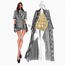 Runway. Un proyecto de Ilustración digital, Dibujo, Diseño y Diseño textil de Jenny - 01.05.2025