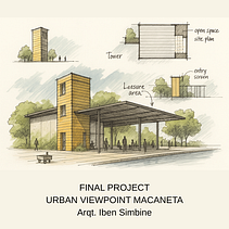 Urban ViewPoint - Macaneta . Un proyecto de Ilustración arquitectónica, Arquitectura, Dibujo, Ilustración con tinta y Bocetado de Iben Simbine - 25.05.2025