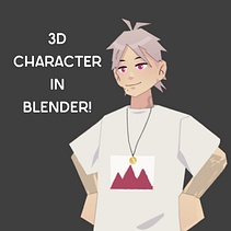 3D Character in Blender!. Un projet de Conception de personnages 3D, Conception de personnages, Conception 3D , et 3D de bibinella - 01.06.2025