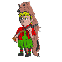 Ilustración de caperucita roja. Un projet de Illustration numérique, Design graphique, Dessin, Album illustré, Esquisse  , et Art conceptuel de Ricardo González - 24.08.2025