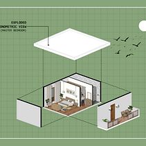 Verde Serenità. Un projet de Architecture, ArchVIZ, Architecture numérique, Design d'intérieur , et Design d'espace de Margareth Karolina Rios Jaramillo - 10.09.2025