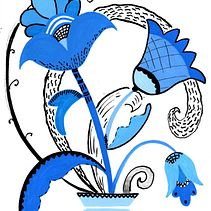 Floral illustration . Ilustrasi Botani, Ilustrasi Digital, Dan Lukisan Guas proyek oleh Daryna Boiko - 10.05.2025