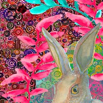 El Conejo Feliz. Un proyecto de Ilustración tradicional, Pintura a la acuarela, Bellas Artes e Ilustración naturalista				 de Guido Maria Vitale - 15.10.2025