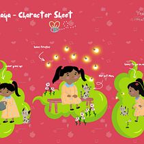 Storybook Illustration - Anaya, Misu and their Fireflies Adventure! . Un progetto di Illustrazione tradizionale, Design editoriale, Storyboard, Gestione di un portfolio, Illustrazione infantile, Narrativa, Management, produttività e Albo illustrato di Molly - 05.12.2025