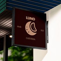 CRIAÇÃO DE LOGO - CAFETERIA LUNO. Een project van  Br, ing en identiteit,  Ontwerp, Logo-ontwerp y Grafisch ontwerp van Andrey Santos - 14.12.2025
