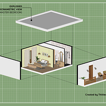 1 story unit Sketchup Ein Projekt aus dem Bereich Architektur, Innendesign, Digitale Architektur, ArchVIZ und Raumgestaltung von Thitiwat Sonamai - 23.12.2025