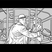 Exercises in Style - Storyboard Animation (Acted in 1940s Paris). Concept Art, Digital Drawing, Art Direction, Digital Illustration, Audiovisual Production, Stor, and board project by Olivia Granatowski - 02.18.2026