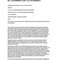 El nombre de la sombra Ein Projekt aus dem Bereich Erzählung, Stor, telling und Schrift von Cindy M. Lagos - 23.02.2026