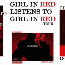 Poster/Afiche promocional Girl In Red. Een project van  Br, ing en identiteit,  Ontwerp, Grafisch ontwerp, Logo-ontwerp, T y pografie van Priscila Gonzalez - 01.03.2026