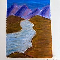 Dibujo de paisajes con pasteles grasos Ein Projekt aus dem Bereich Artistische Zeichnung, Zeichnung, Bildende Künste, Traditionelle Illustration und Bleistiftzeichnung von sabinekutt - 07.03.2026