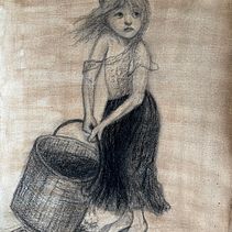 Cosette — A Charcoal Study, August 2026 . % Florian Clemente tarafından hazırlanan Güzel sanatlar, Ve Çizim projesi - 08.17.2026