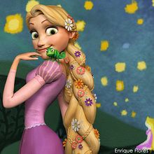 Rapunzel y Pascal - Enredados