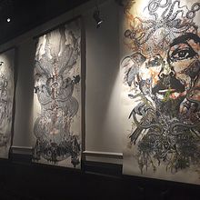 Collografías en gran formato. Exhibición en Centro Panteón. Mexico 
