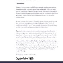 Mi Proyecto del curso: una carta de presentación