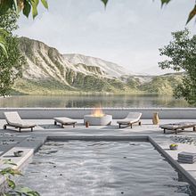 Experimental interiors and exteriors by the sea