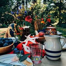 A Tablescape Inspired by Architect Frank Lloyd Wright