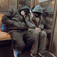 Front of Me. People living in New York.