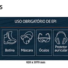 Meu projeto do curso: Design de pictogramas para marcas - Sistema de Sinalização para uma Marcenaria de móveis planejados