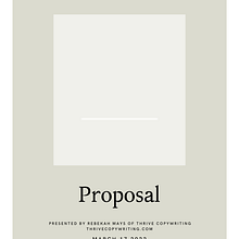 My project for course: Writing a Winning Proposal: Land Your Dream Clients