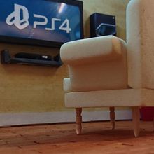 My project for course: Techniques to Create Scale Models (Gaming Room)
