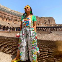 Tea Towels + Blankets  Made into Jumpsuits 