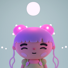 My project for course: Kawaii Character Creation in 3D with Blender 
