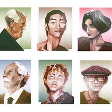 Retratos vectoriales