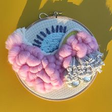 My project for course: Weaving, Embroidery & Punch Needle: Create a Textile Painting