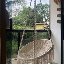 Meu projeto do curso: Macramê: design e construção de cadeira de balanço