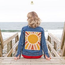 Sunsational Macramé Jean Jacket