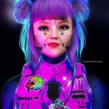 GIRL CARTOON BY Oscar creativo  free model 3d 