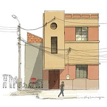 Una casa en el centro de la ciudad