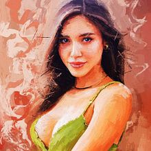 She is Malissia Sirica by Rod Lovell - The Ultimate Guide to Starting Digital Portrait Painting from Scratch