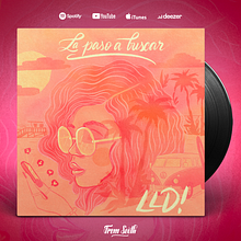 Arte de tapa ilustrada para el single La paso a buscar de L.L.D.