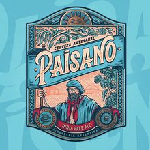 Paisano - Cerveza Artesanal 🇦🇷🍻 Mi proyecto final del curso en @domestika "Ilustración y lettering para diseño de packaging" 🤩
